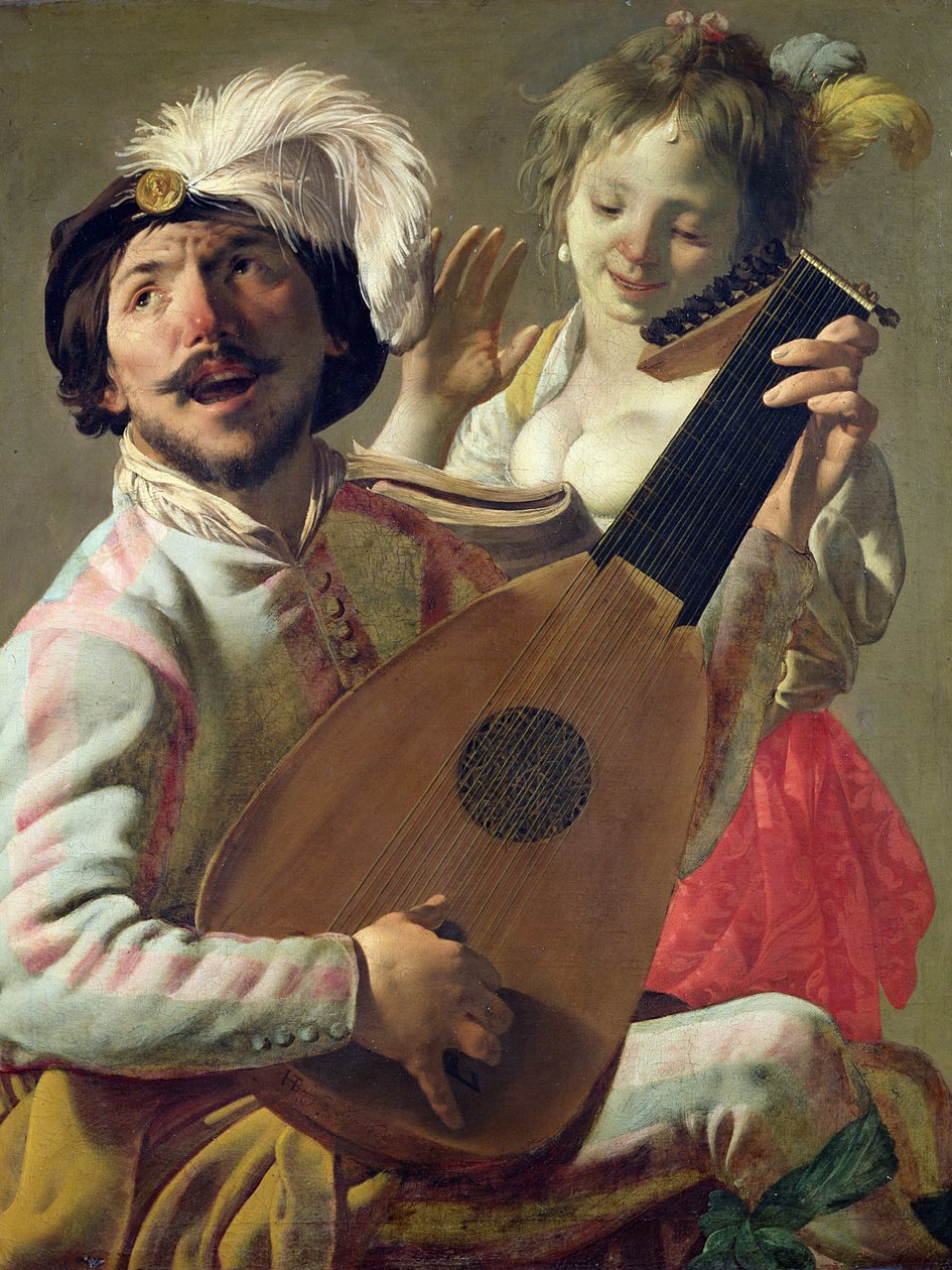 A duett, 1628 alkotó: Hendrick ter Brugghen