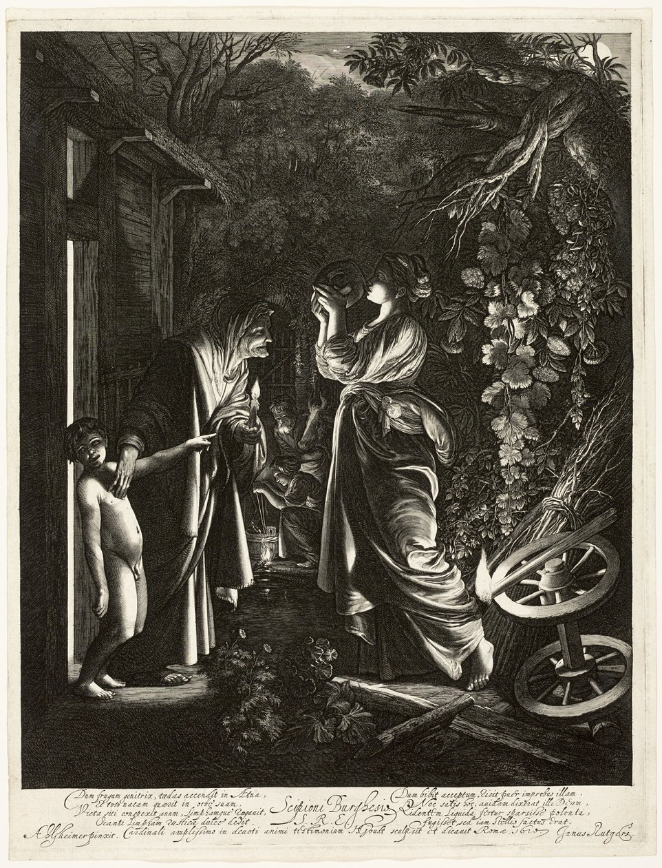 Ceres gúnyolódása alkotó: Hendrick von Goudt
