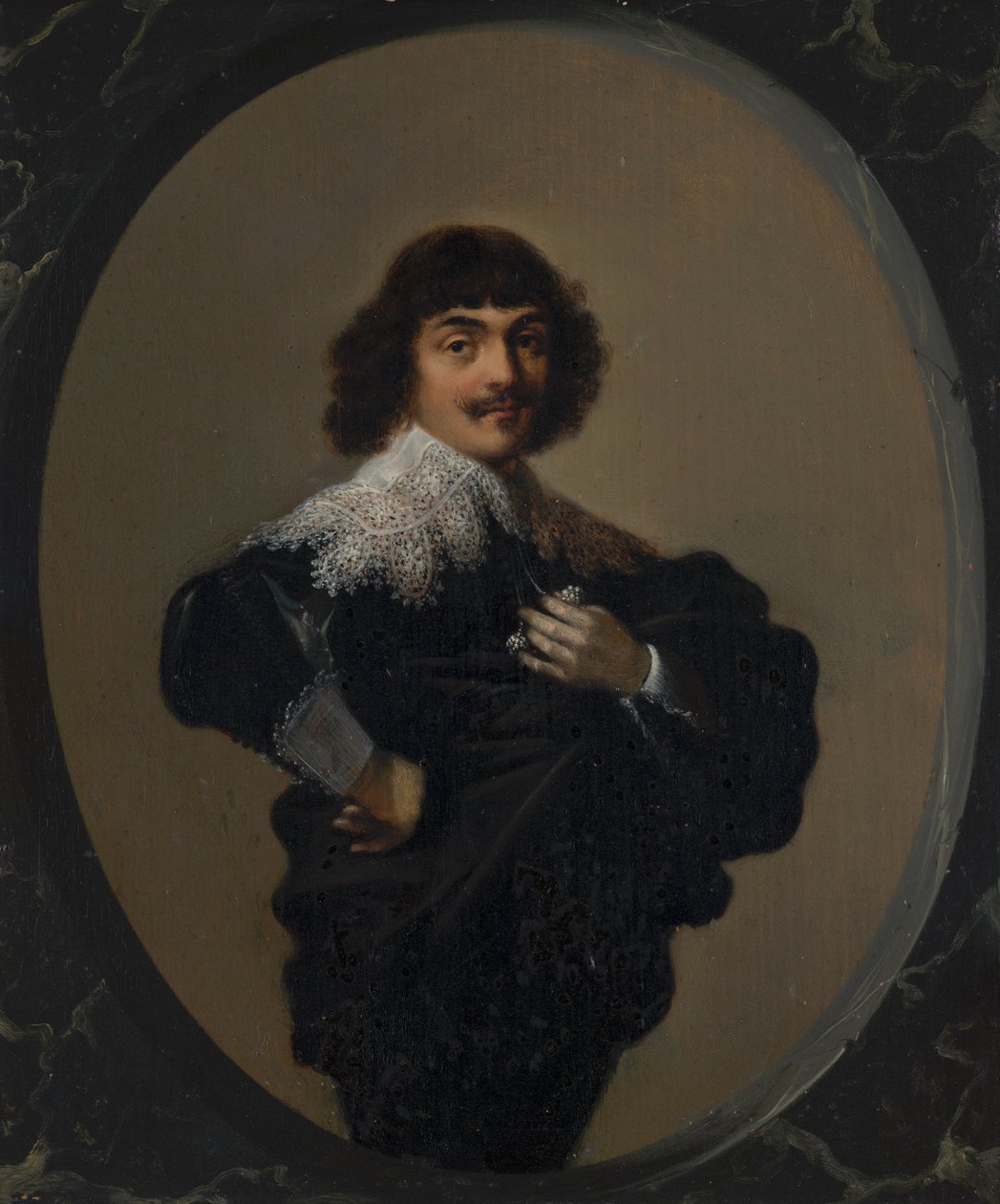 Jean Fontaine arcképe (1608-1668) alkotó: Hendrick Gerritsz Pot