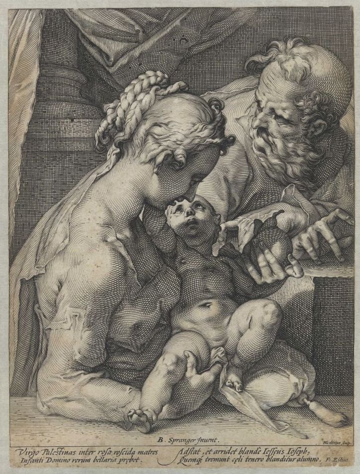 Szent Család alkotó: Hendrik Goltzius