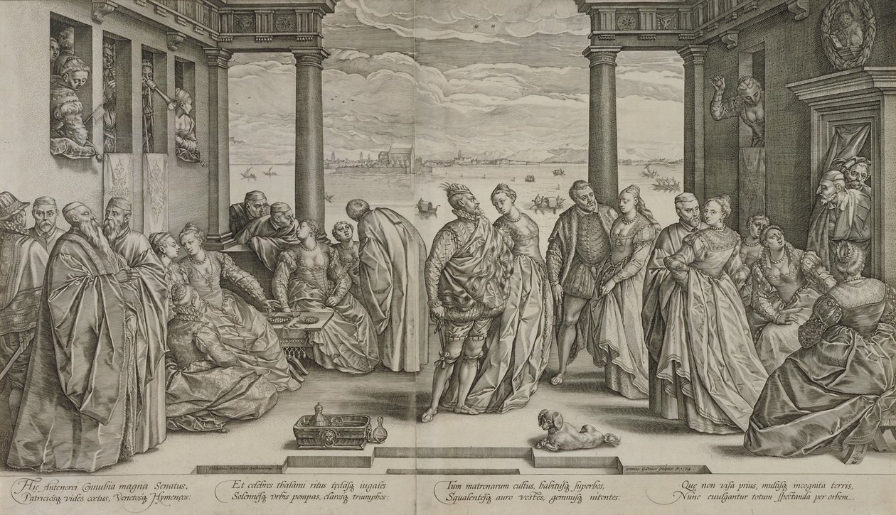 A velencei esküvő, 1584 alkotó: Hendrik Goltzius