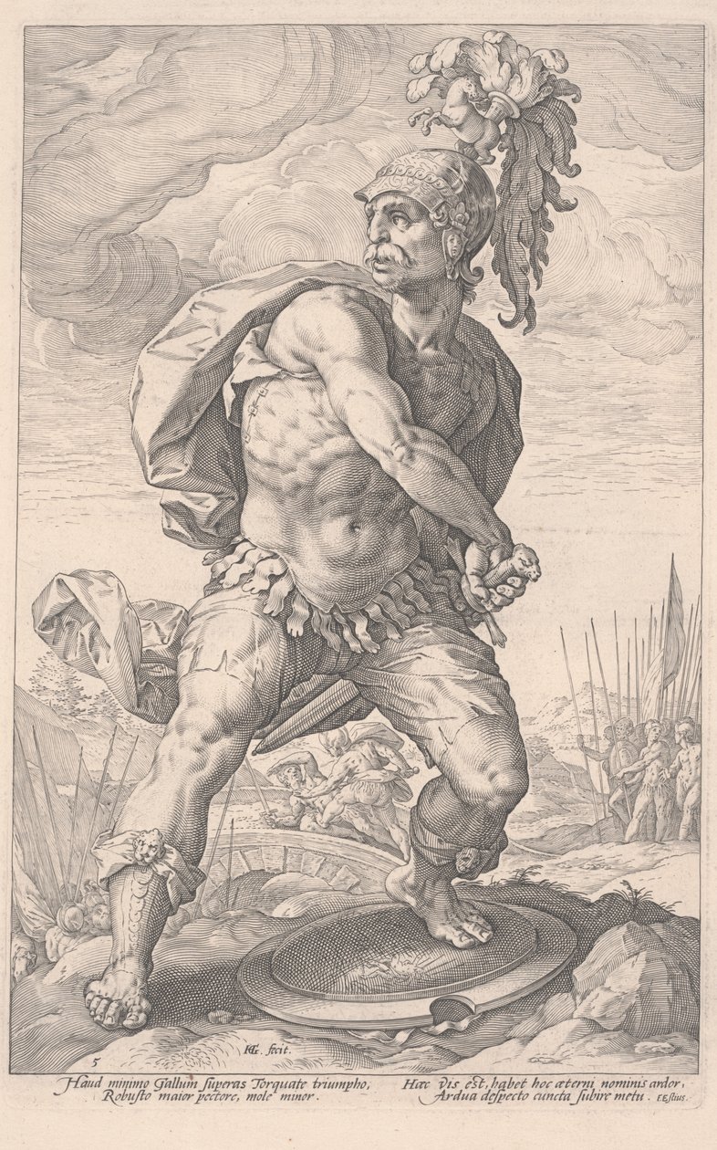 Titus Manlius Torquatus alkotó: Hendrik Goltzius