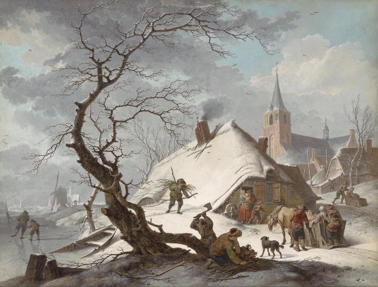 Téli jelenet alkotó: Hendrick de Meyer