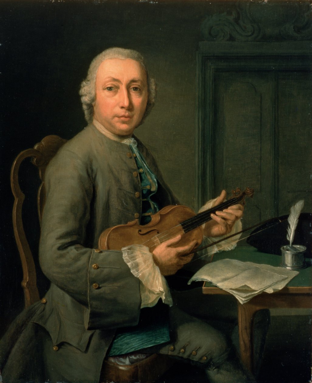Férfi hegedűvel alkotó: Hendrik Pothoven