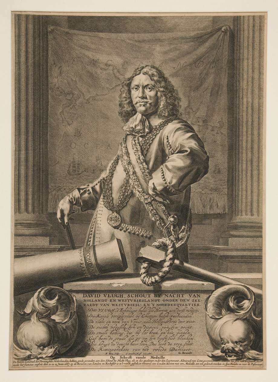 David Vlugh portréja alkotó: Hendrik Bary