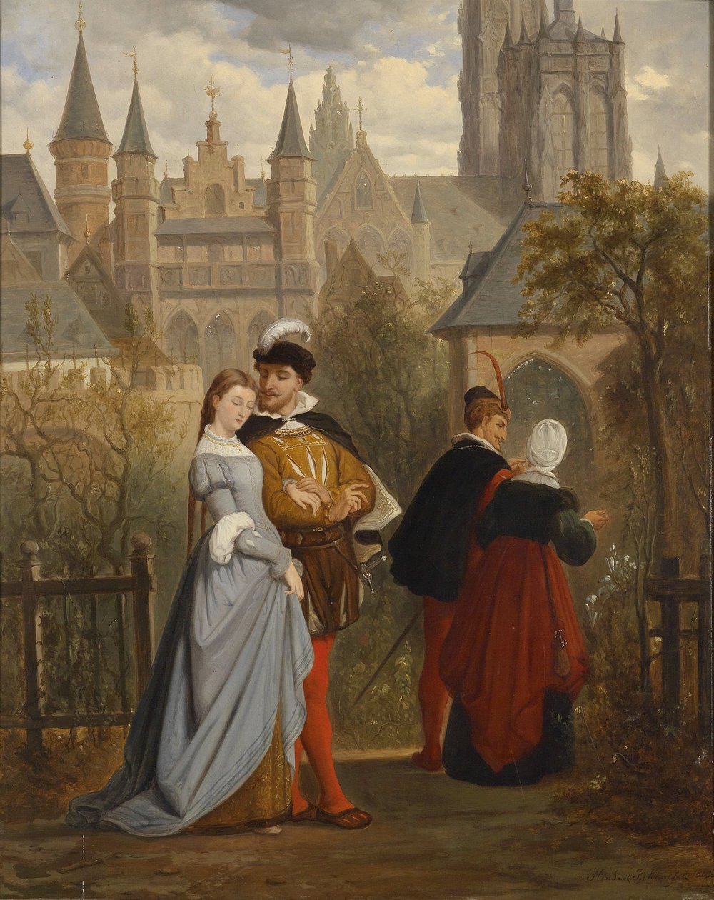 Jelenet Goethe Faustjából alkotó: Hendrik Frans Schaefels