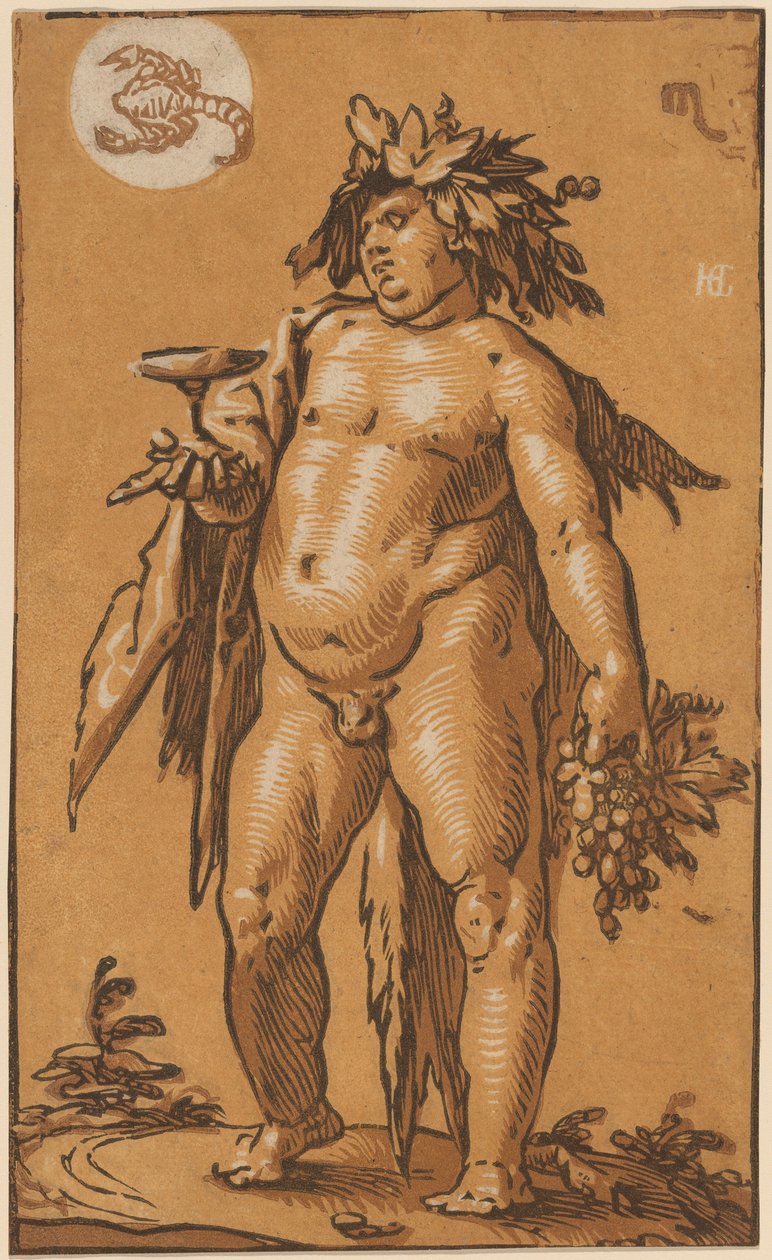 Bacchus alkotó: Hendrik Goltzius
