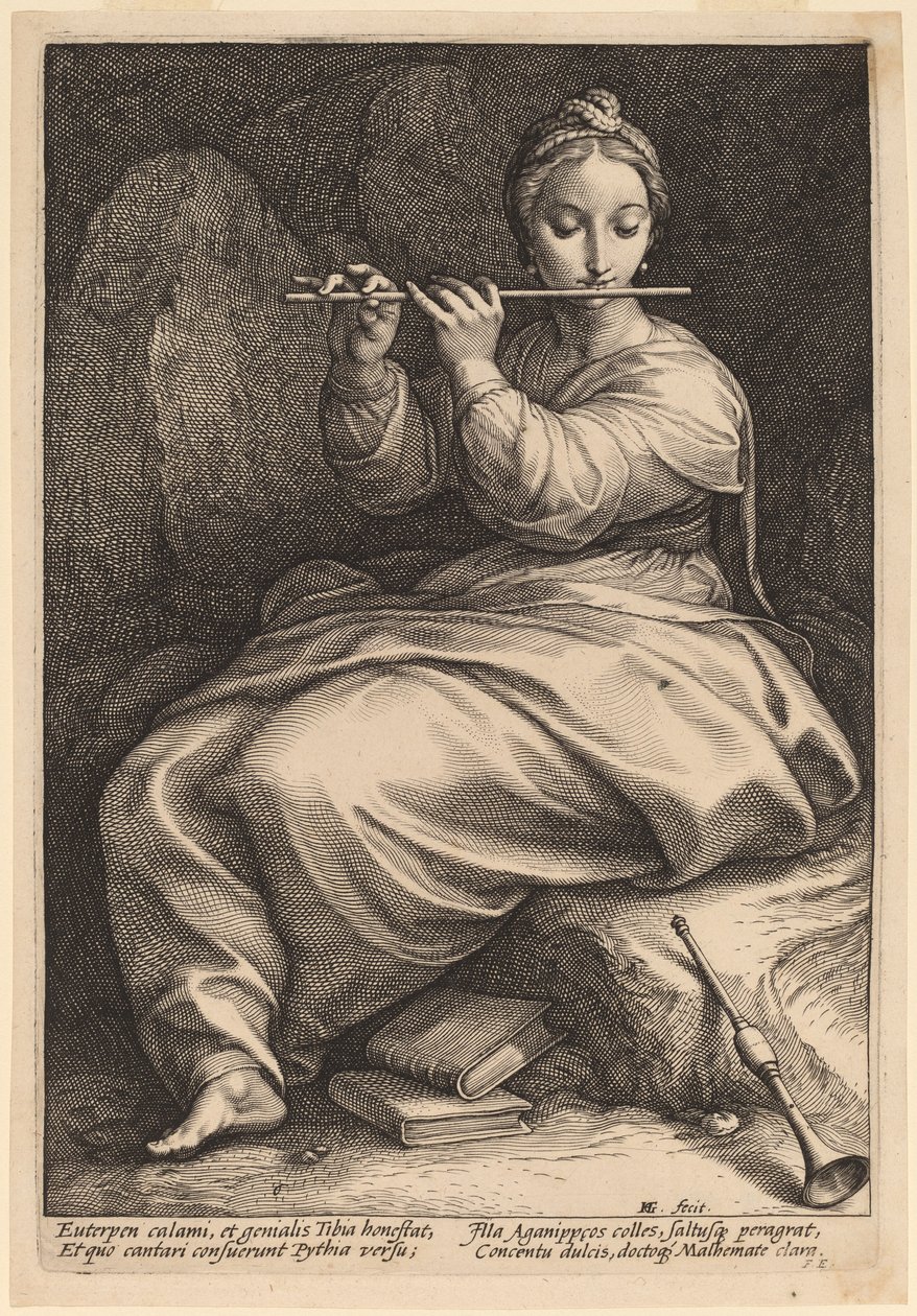 Euterpe alkotó: Hendrik Goltzius