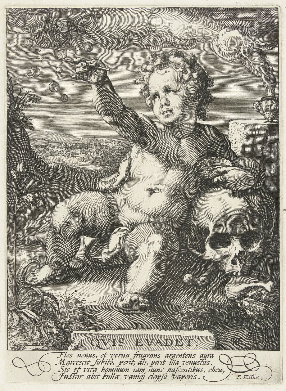 Homo Bulla, 1594 alkotó: Hendrik Goltzius