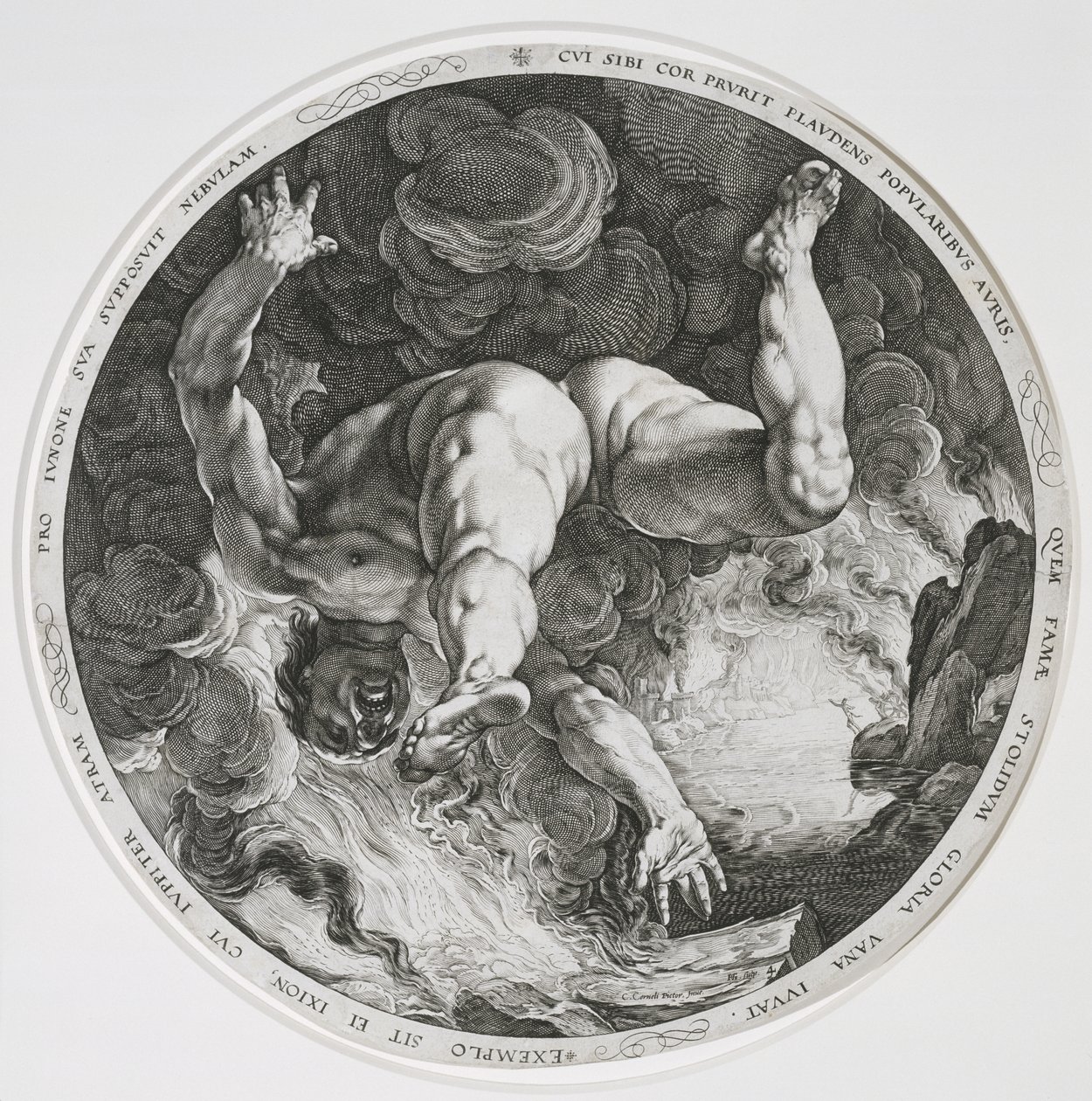 Ixion, 1588 alkotó: Hendrik Goltzius