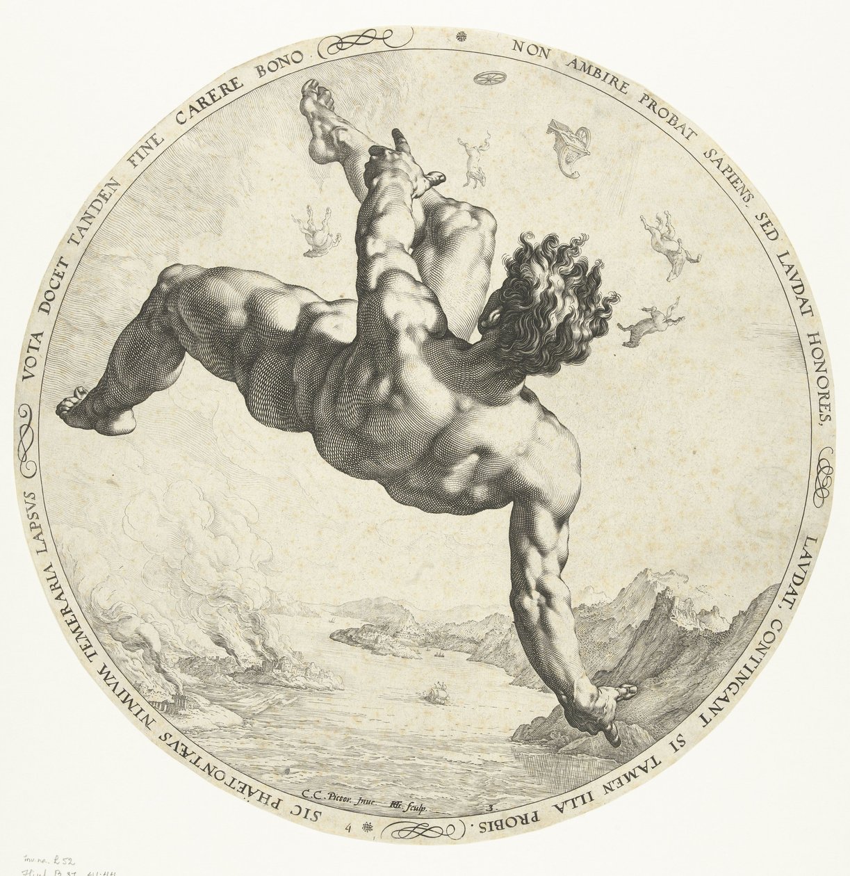 Phaethon, 1588 alkotó: Hendrik Goltzius