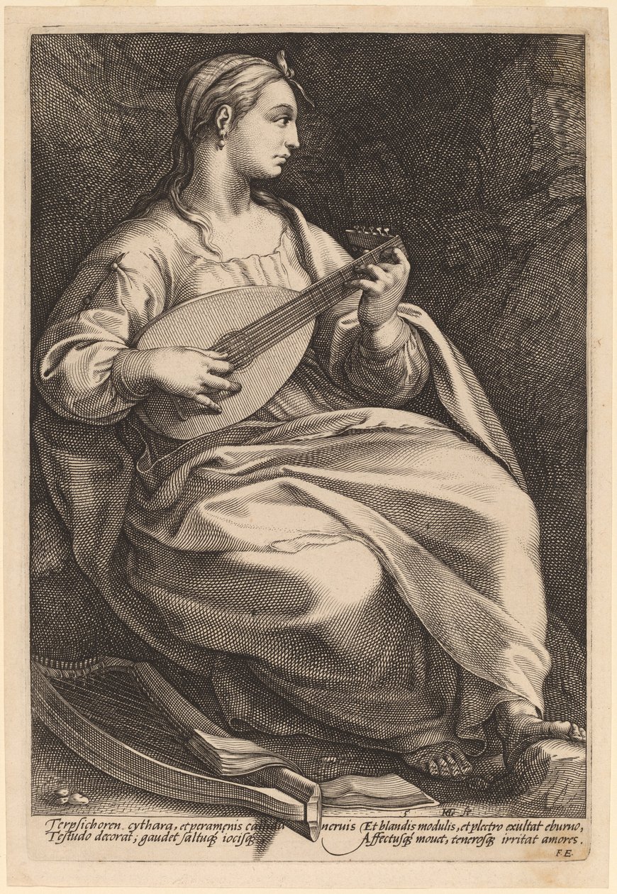 Terpsichore alkotó: Hendrik Goltzius