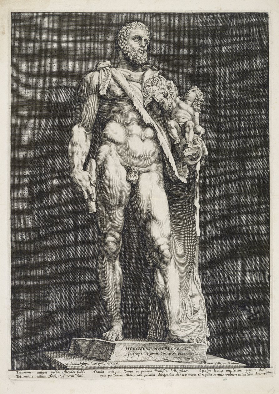 Commodus császár, mint Herkules alkotó: Hendrik Goltzius