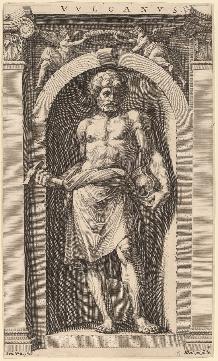 Vulkán alkotó: Hendrik Goltzius after Polidoro da Caravaggio