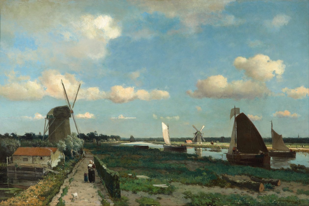 Pull Vliet, 1870 alkotó: Hendrik Johannes Weissenbruch