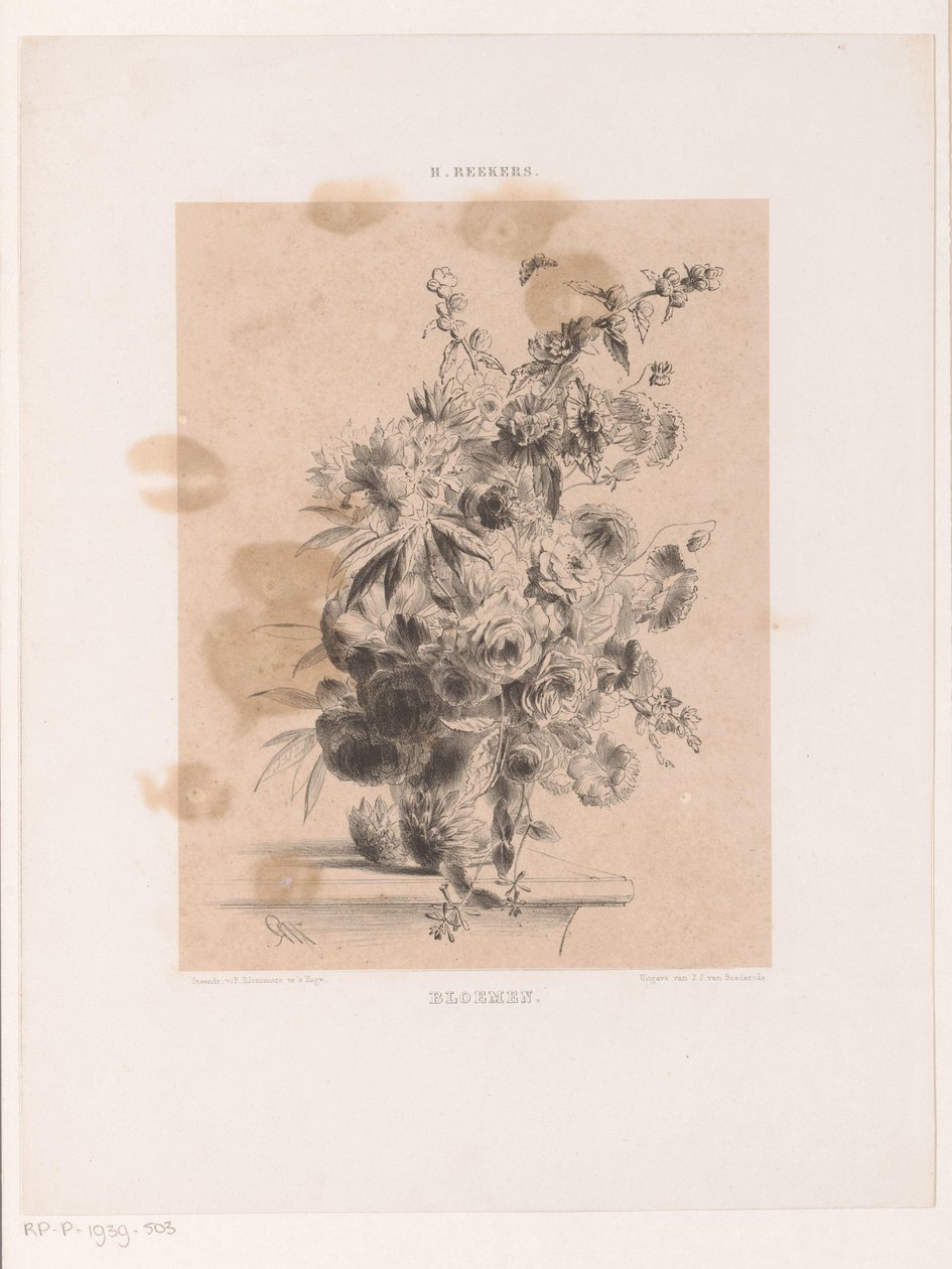 virág elrendezés alkotó: Hendrik Reekers