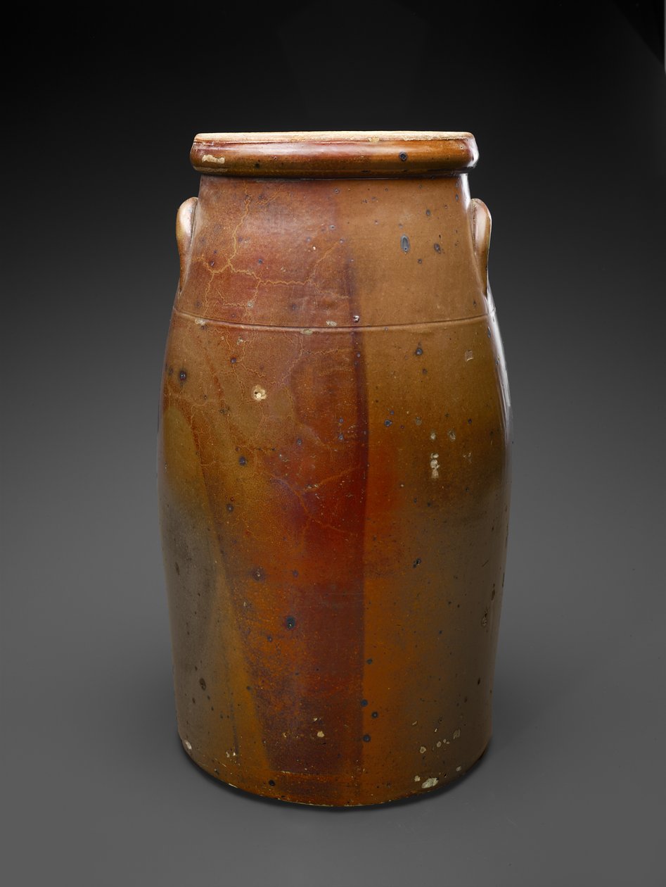 Churn, c. 1880-1905 (csúszómázas kőedény) alkotó: Hendrik Voogd