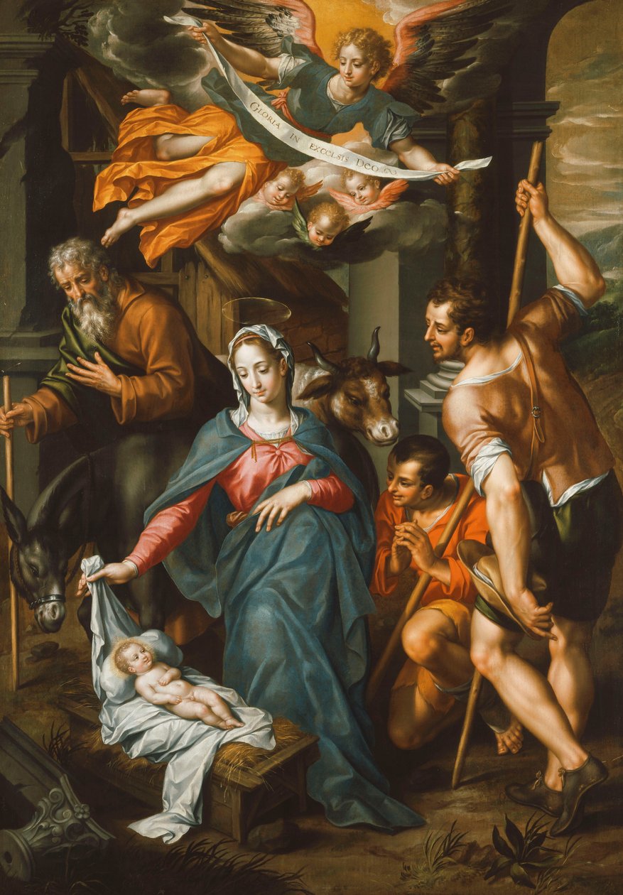 A Pásztorok imádata, alkotó: Hendrick de Clerck