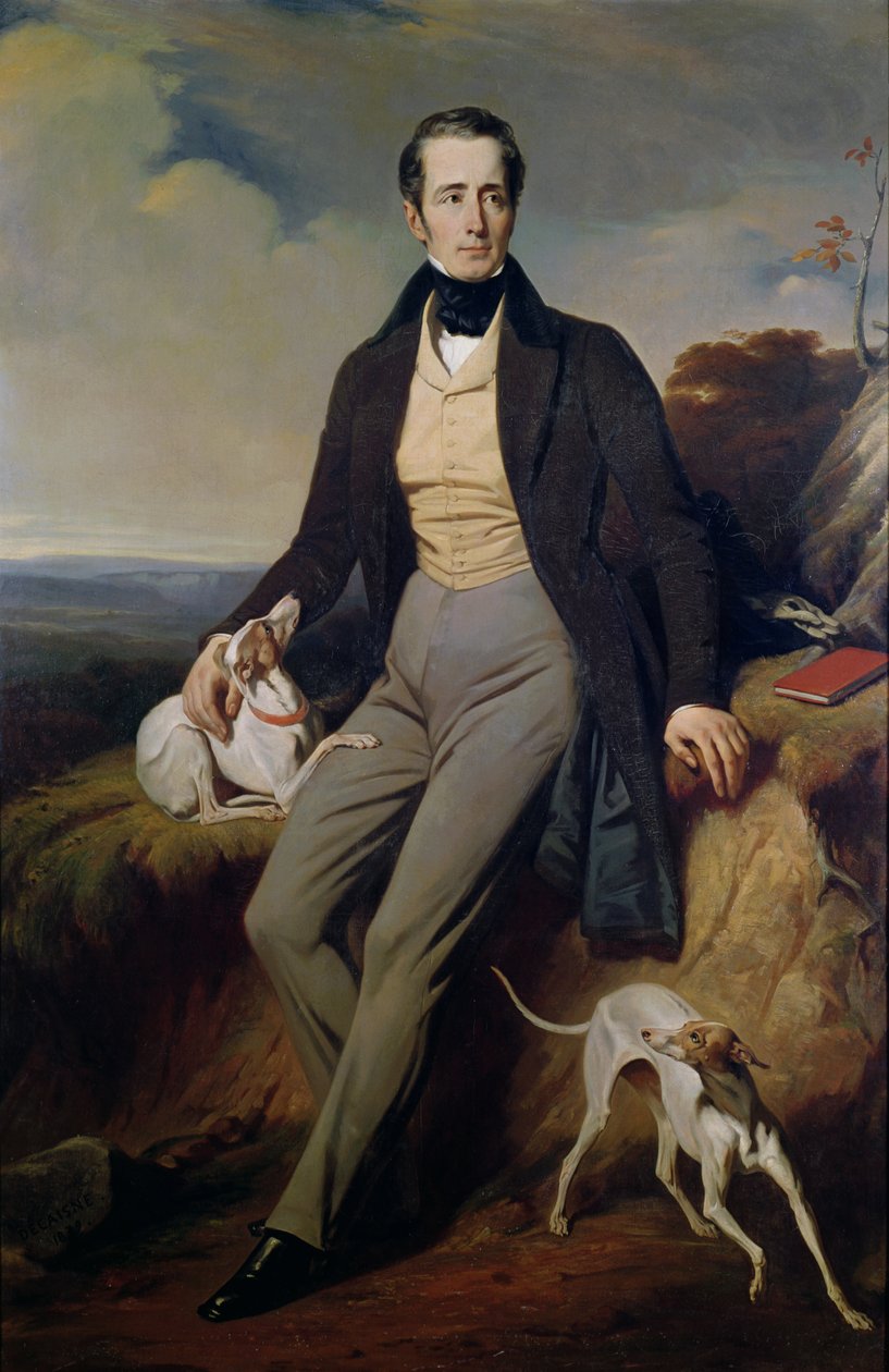 Alphonse de Lamartine (1790-1869) portréja 1830 alkotó: Henri Decaisne