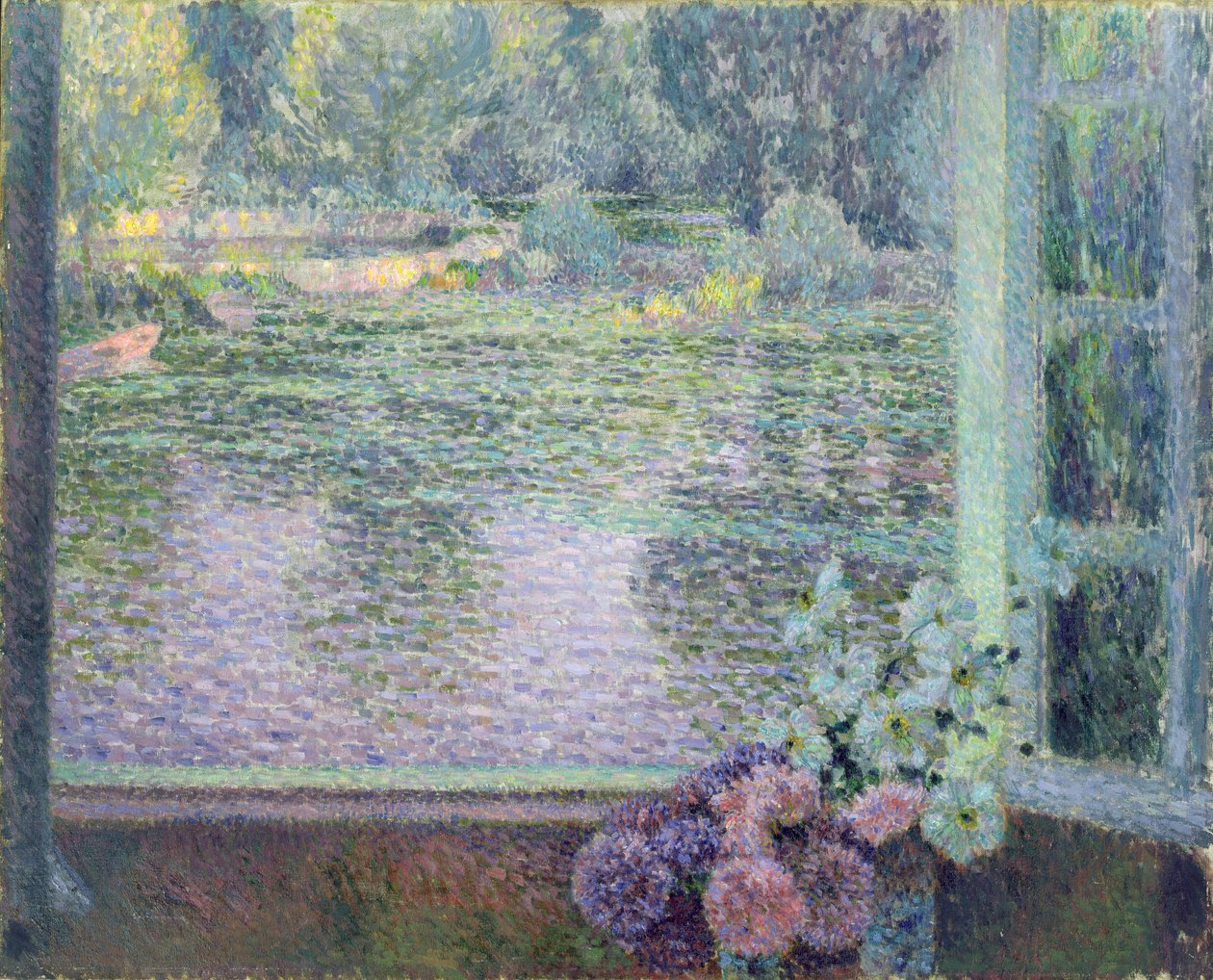 Ablak a folyón, 1908 alkotó: Henri Eugene Augustin Le Sidaner