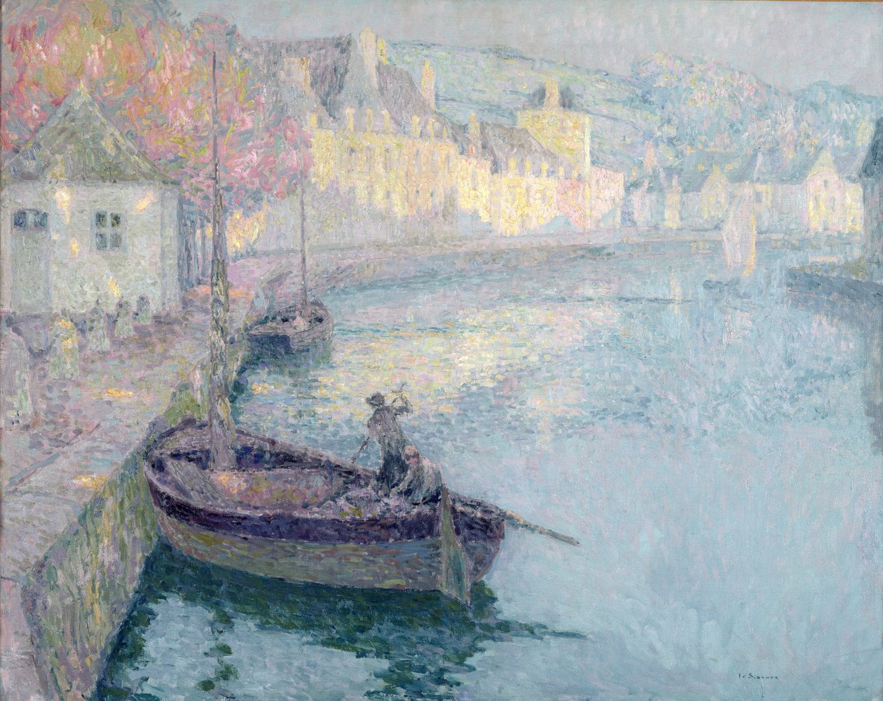 Tiszta reggel, Quimperle, 1923 alkotó: Henri Eugene Augustin Le Sidaner