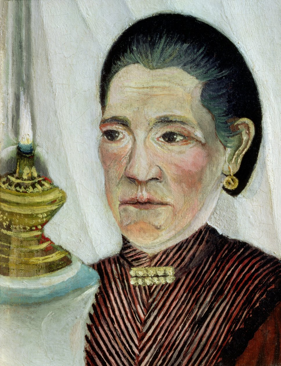 A művész második feleségének, Josephine-nek a portréja, 1900-03 körül (párját lásd: 83698) alkotó: Henri Rousseau