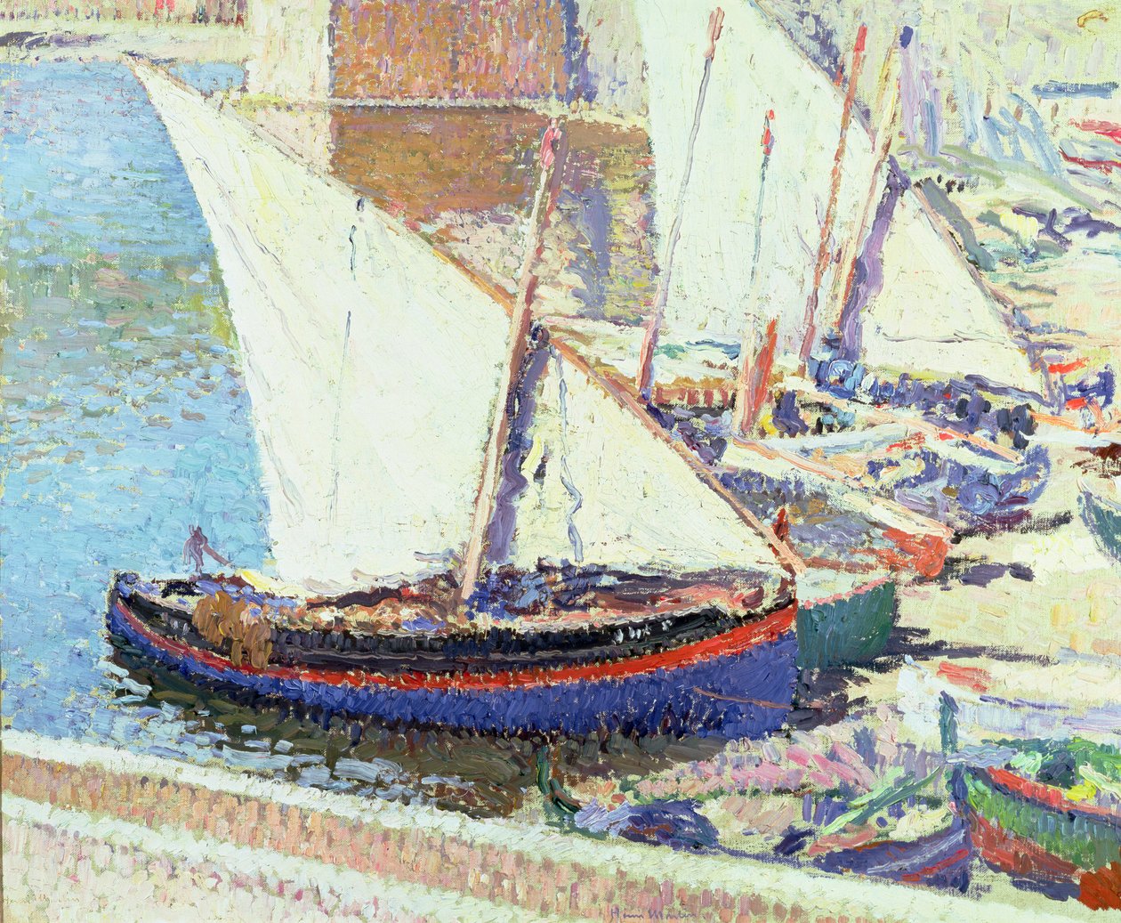 Halászhajók alkotó: Henri Martin