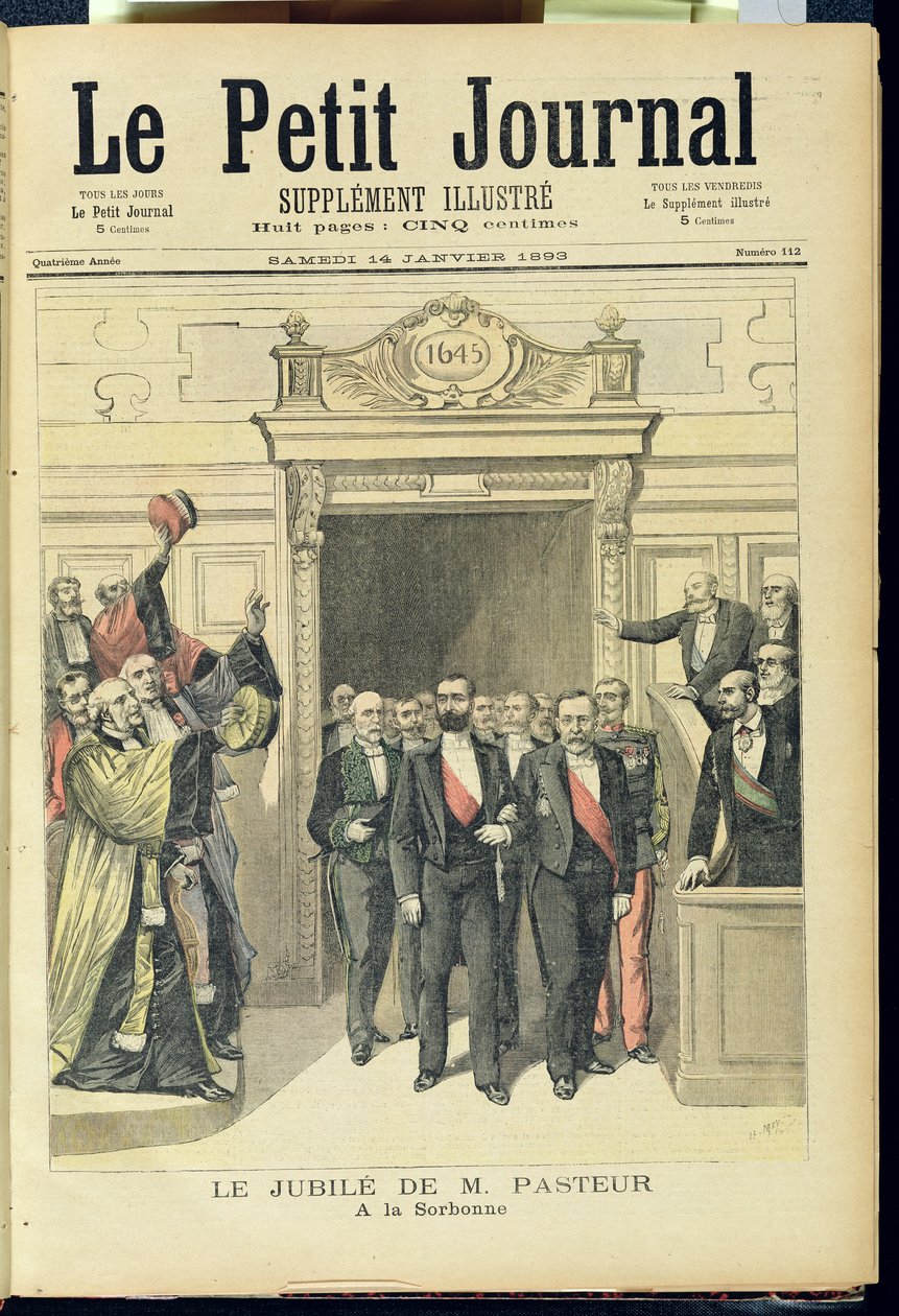 Louis Pasteur (1822-95) jubileuma a Sorbonne-on, 1892. december 27., a "Le Petit Journal" 1893. január 14-i számából. alkotó: Henri Meyer