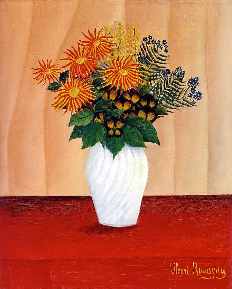 Csokor virág alkotó: Henri Rousseau