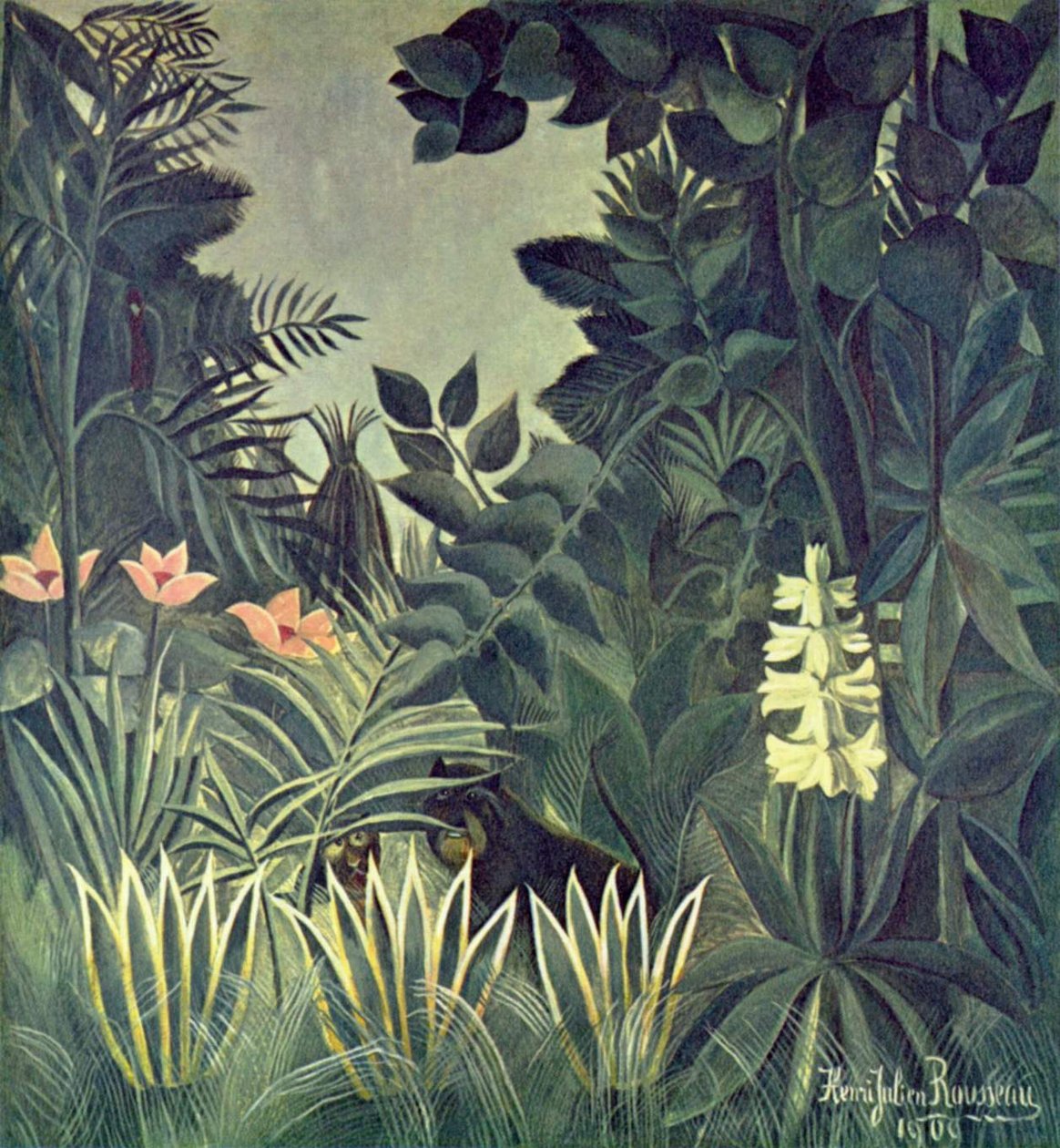Dzsungel az egyenlítőn alkotó: Henri Rousseau