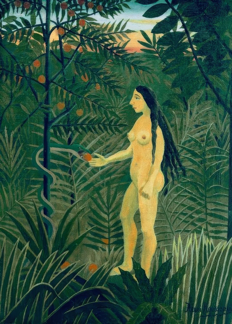 Éva és a kígyó alkotó: Henri Rousseau