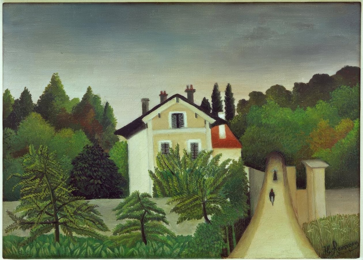 Táj az Oise partján, Chaponv területén alkotó: Henri Rousseau