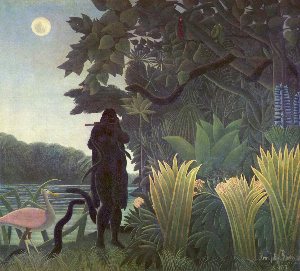 Kígyóbűvölő alkotó: Henri Rousseau