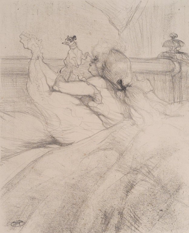Ágyban alkotó: Henri de Toulouse Lautrec