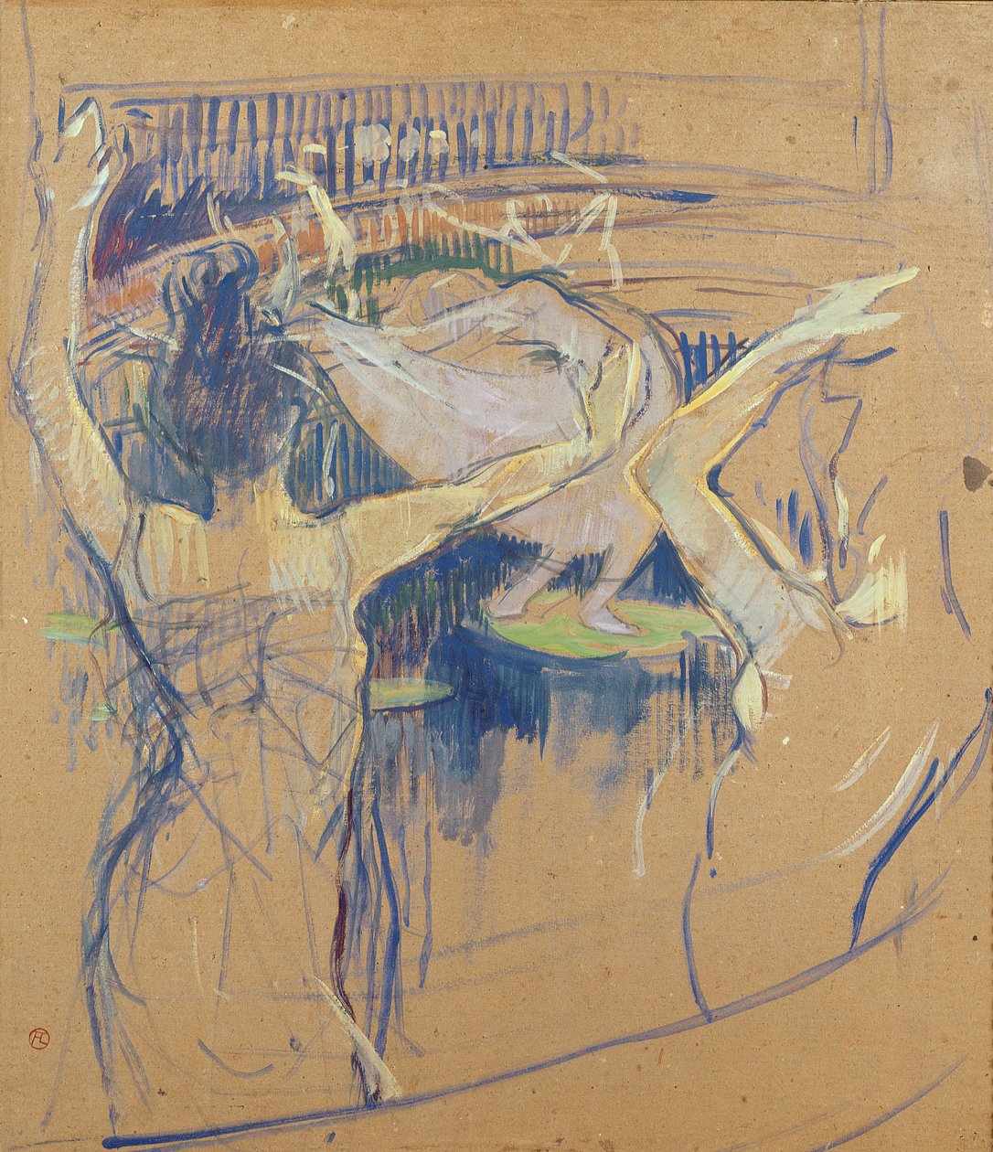 Papa Chrysanthème balettje, 1892 (olaj, karton) alkotó: Henri de Toulouse Lautrec
