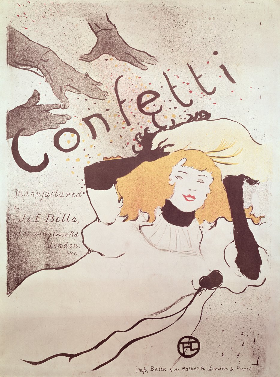 Konfetti, 1893 (lásd még: 84459) alkotó: Henri de Toulouse Lautrec