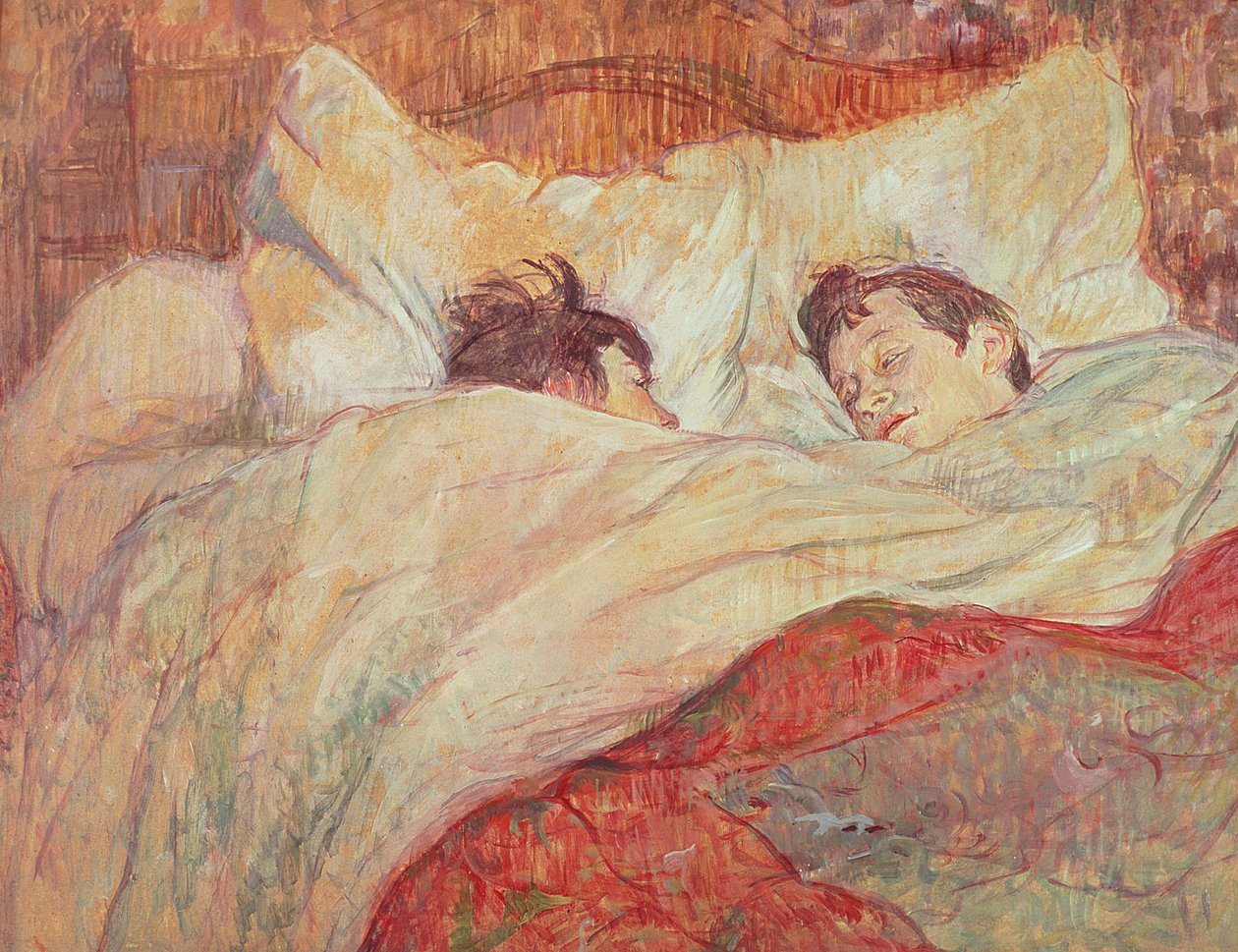 Az ágy, 1892-95 körül (olaj, karton) alkotó: Henri de Toulouse Lautrec