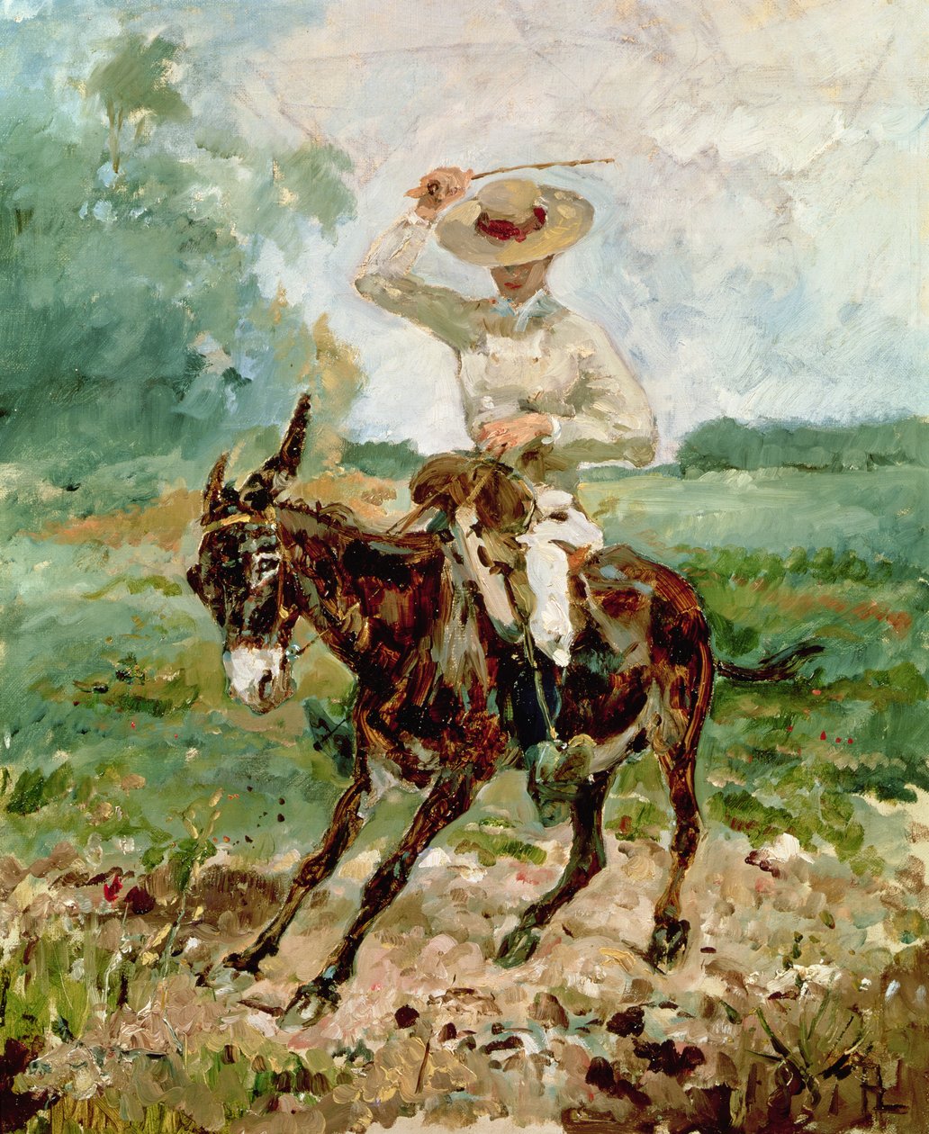 Raoul Tapie de Celleyran (1868-1937) egy szamáron alkotó: Henri de Toulouse Lautrec