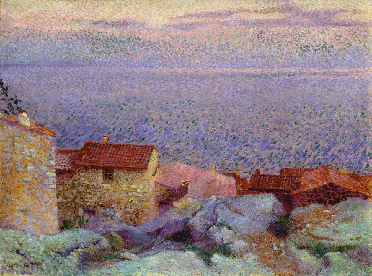 Tengerparti táj alkotó: Henri Edmond Cross