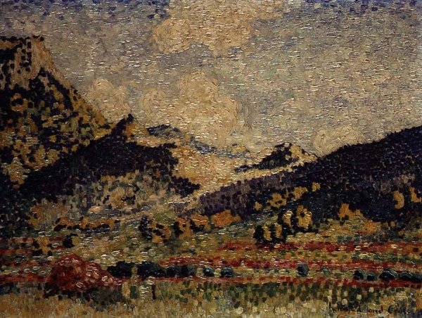 Tanulmány a Small Maures-hegység számára alkotó: Henri Edmond Cross