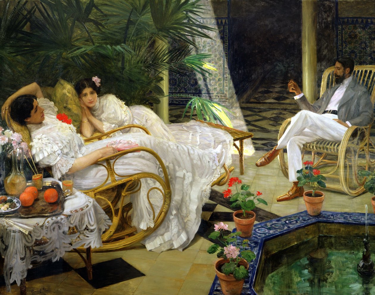 Az udvar, 1908. alkotó: Henri Achille Zo