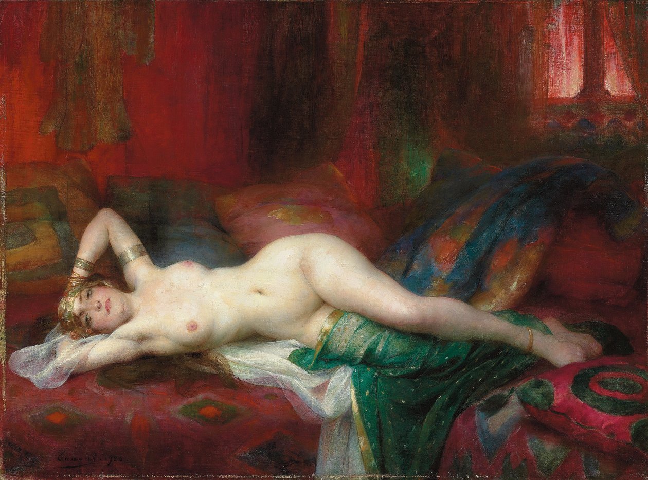 Odalisque, 1920 alkotó: Henri Adrien Tanoux