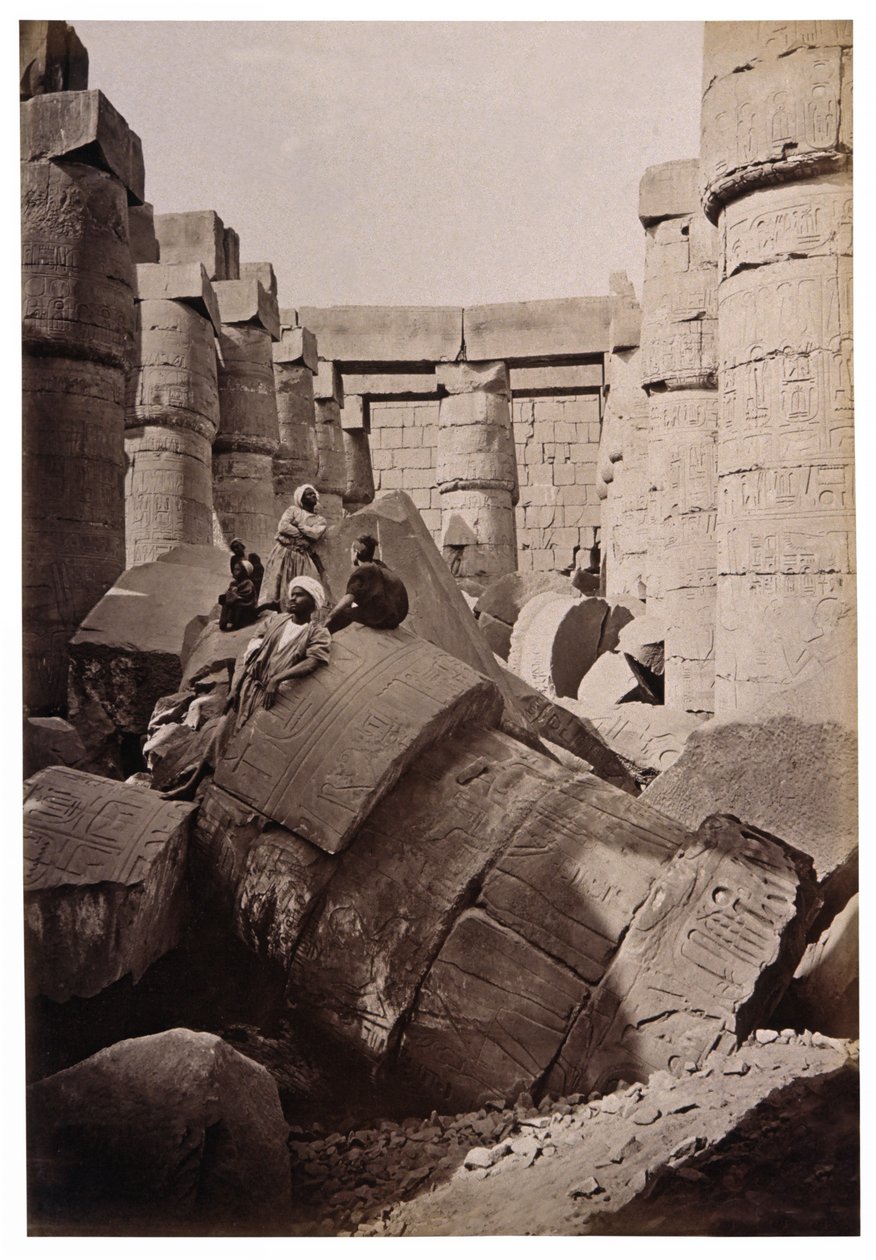 Karnak romjai, 1900 körül (fotó) alkotó: Henri Béchard