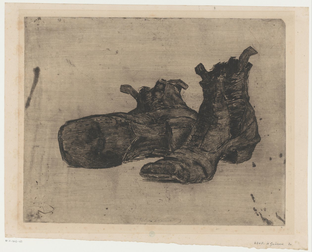 Egy pár csizma alkotó: Henri Charles Guérard (signed by artist)