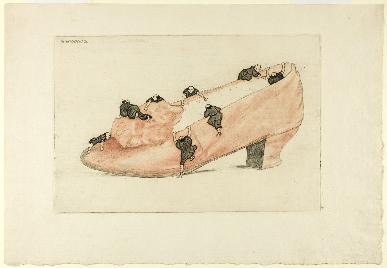 A cipő támadása, 1888 alkotó: Henri Charles Guérard