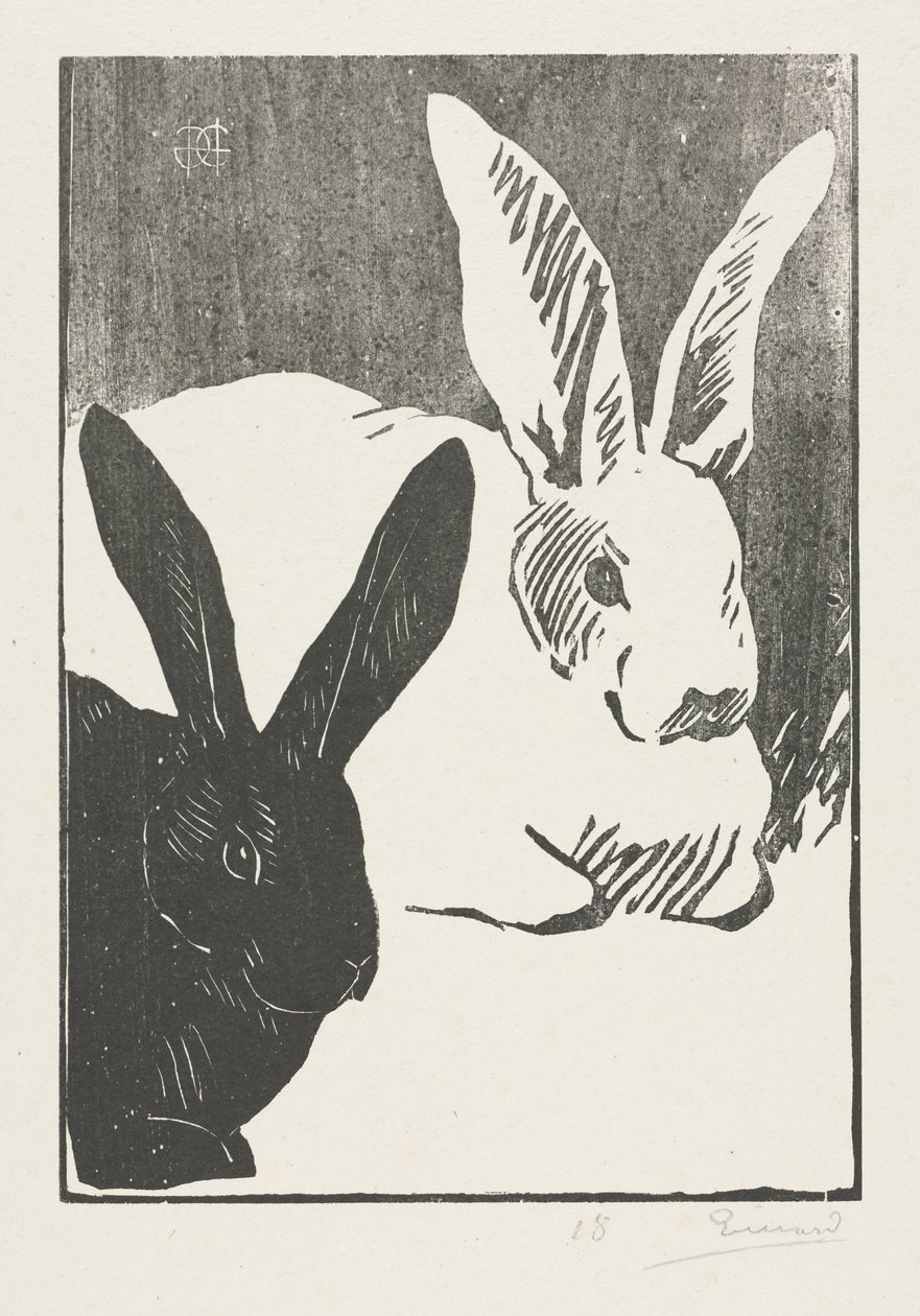 A nyulak, 1893. alkotó: Henri Charles Guérard