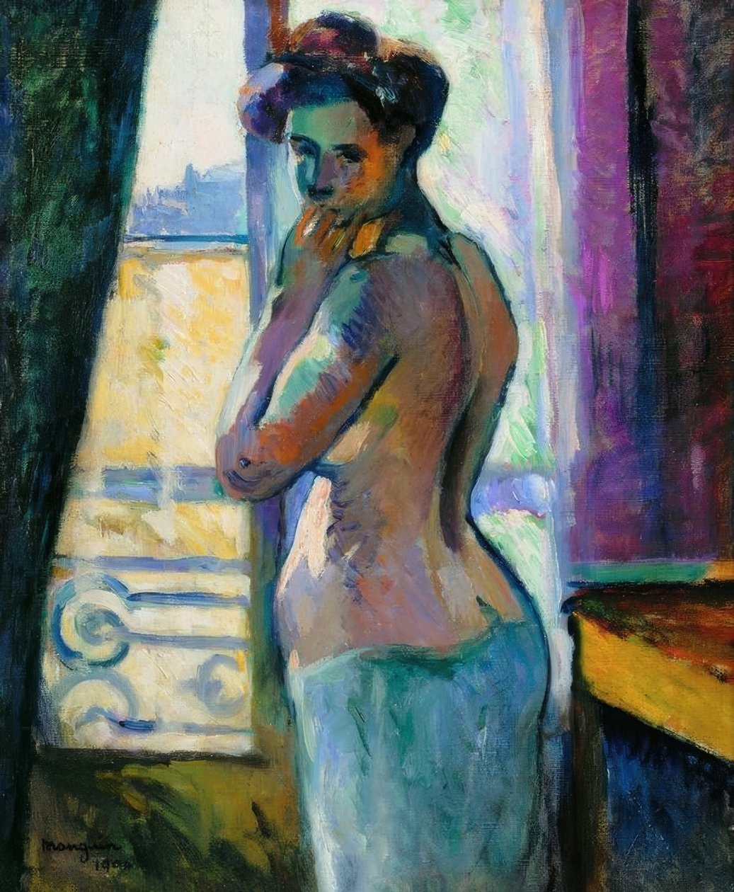 Az ablak előtt a rue Boursault alkotó: Henri Charles Manguin