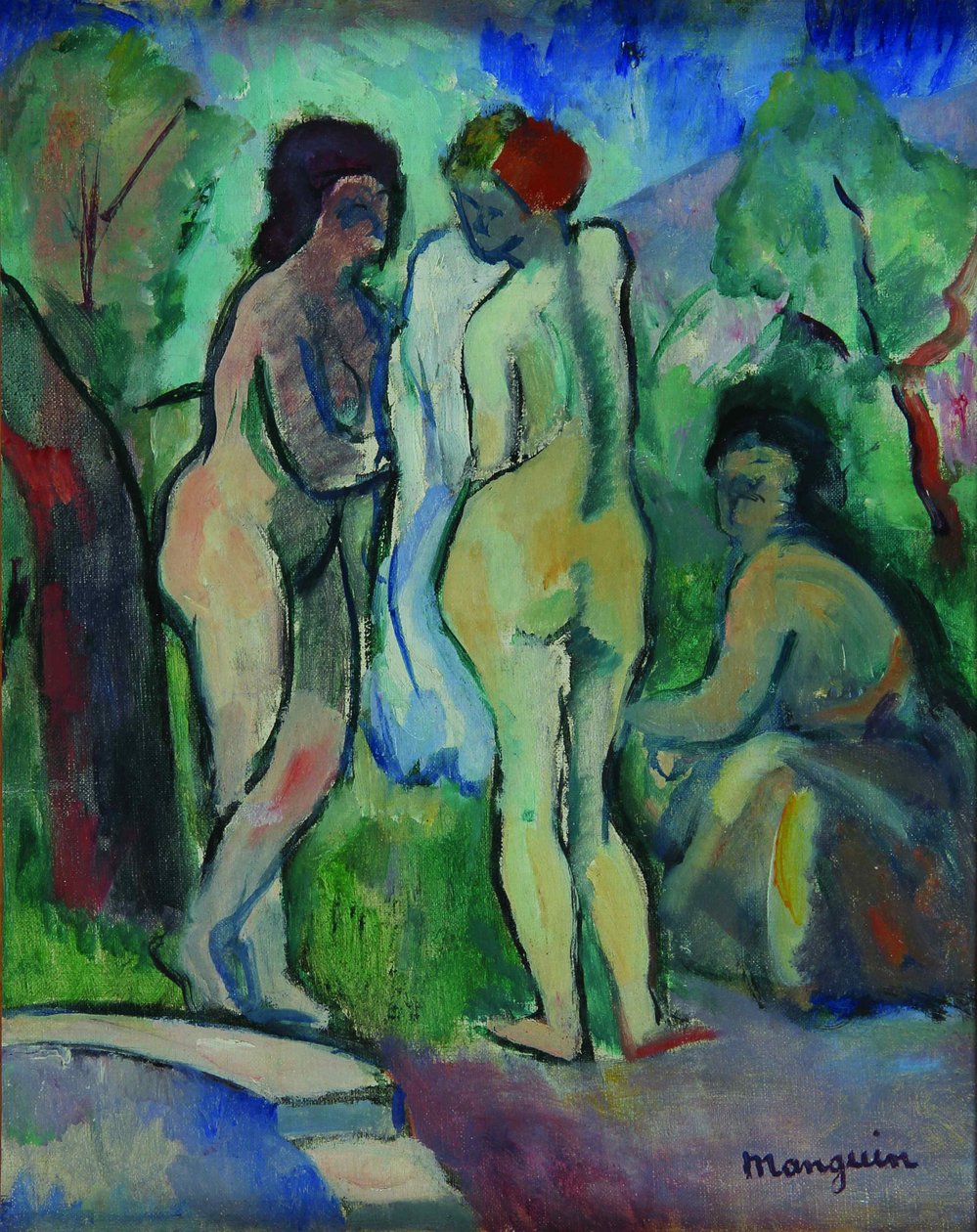 A fürdőzők, 1905. alkotó: Henri Charles Manguin