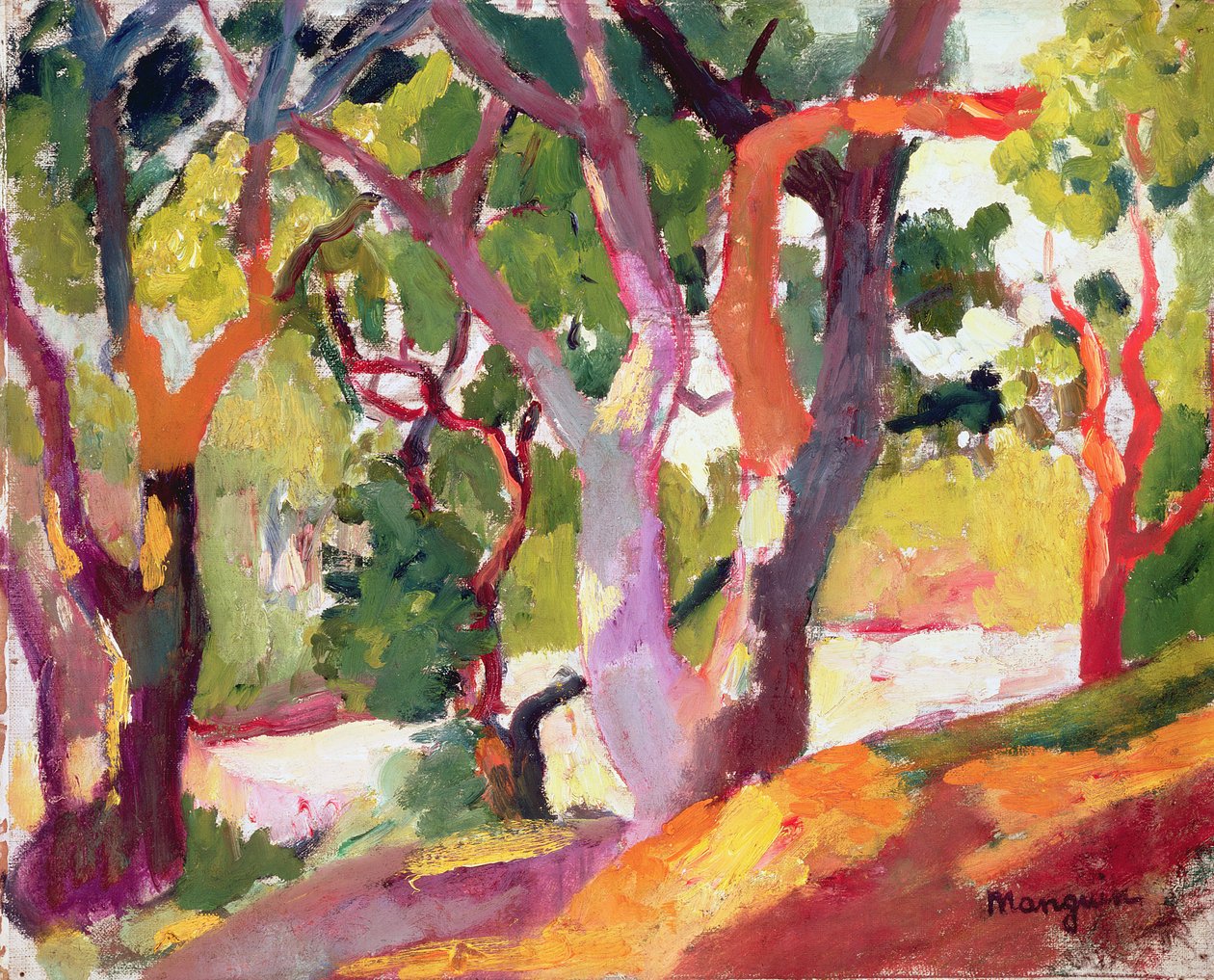 Fák (olaj, vászon) alkotó: Henri Charles Manguin