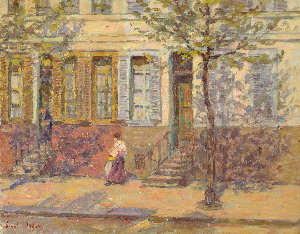 Utcai jelenet, 1912 alkotó: Henri Duhem